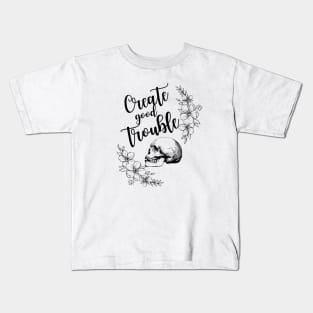 Create Good Trouble in Black Kids T-Shirt